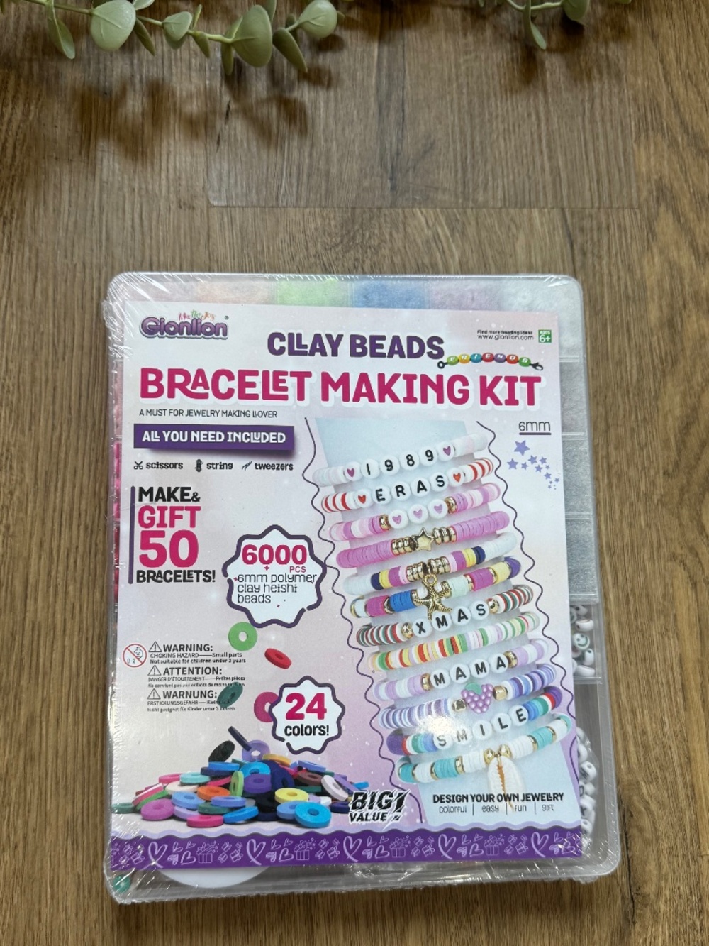 Gionlion 6000pc Clay Beads Bracelet Making Kit NEW SEALED